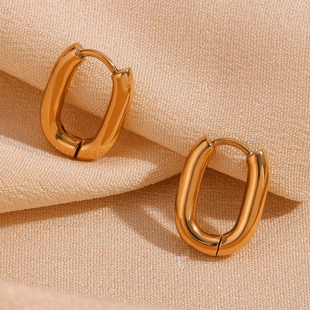 Mini Oval Hoops Earrings
