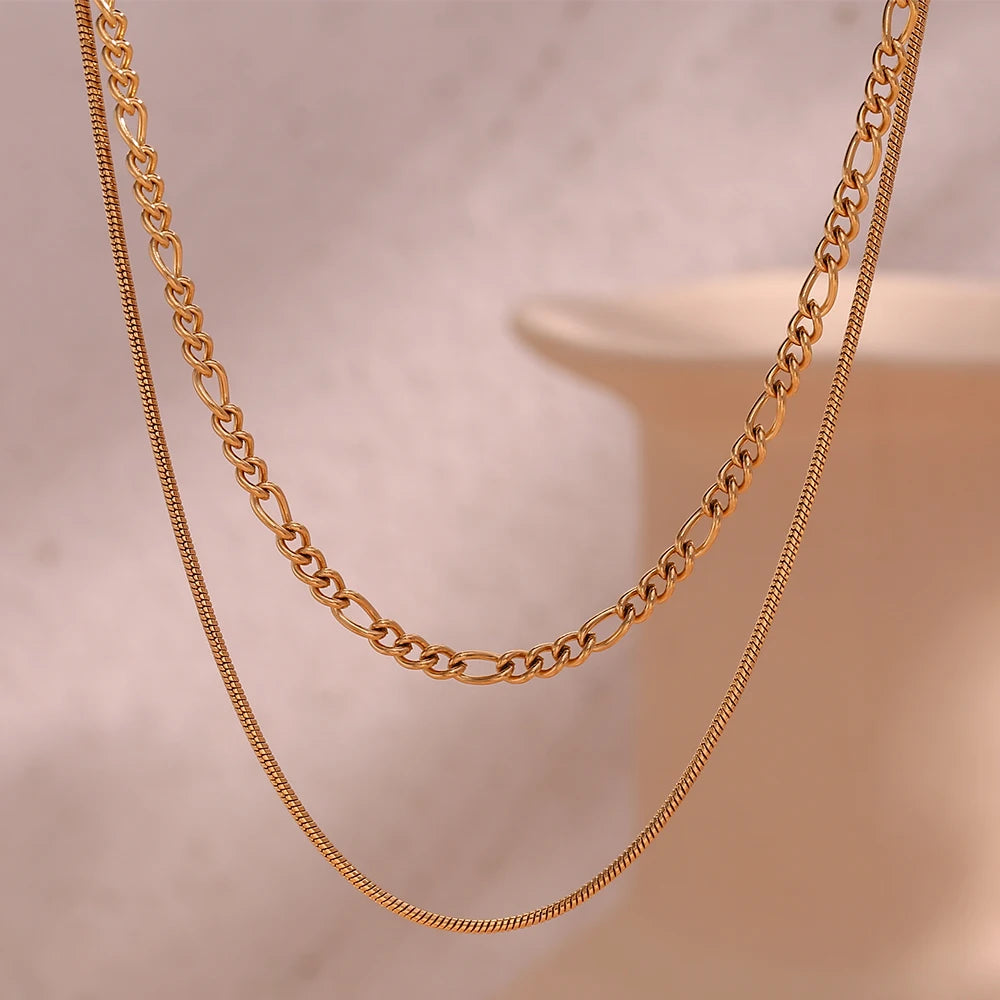 O Figaro Double Layered Necklace