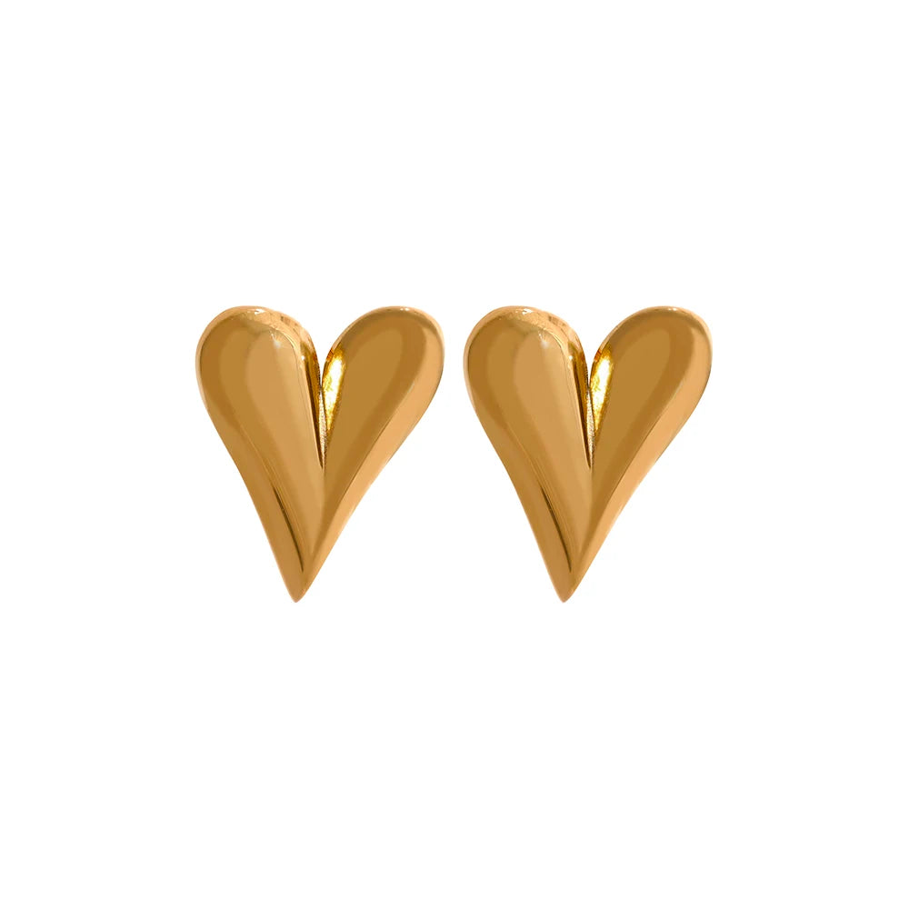 Romancer's Lore Heart Stud Earrings