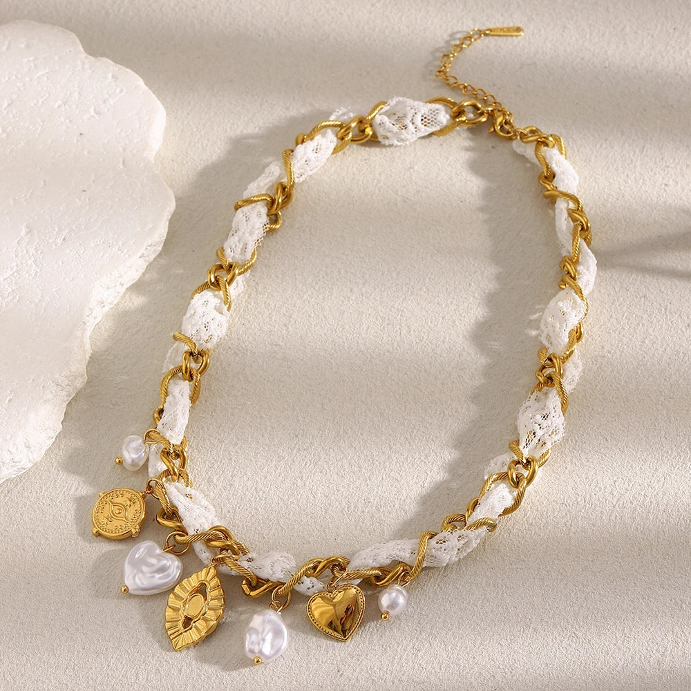 Lacey Charm Necklace