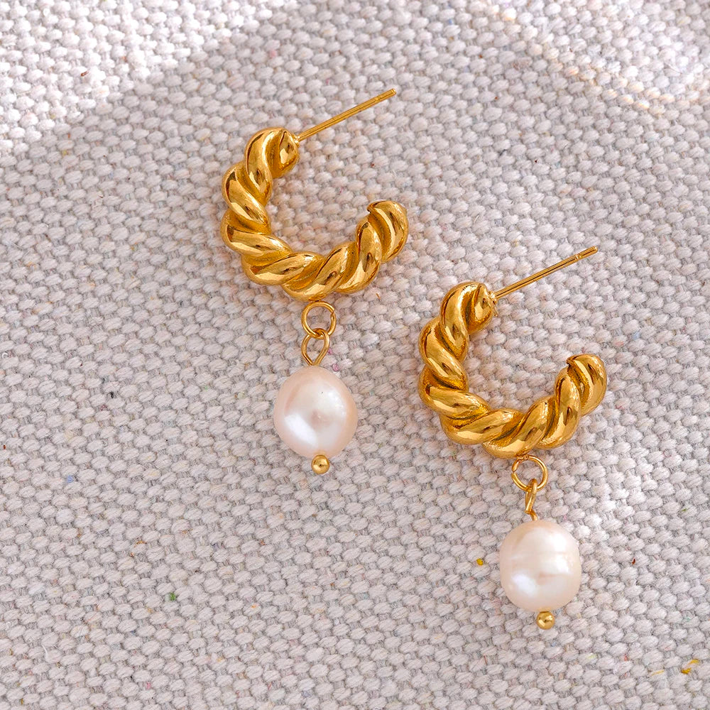 Pearly Twist Earrings