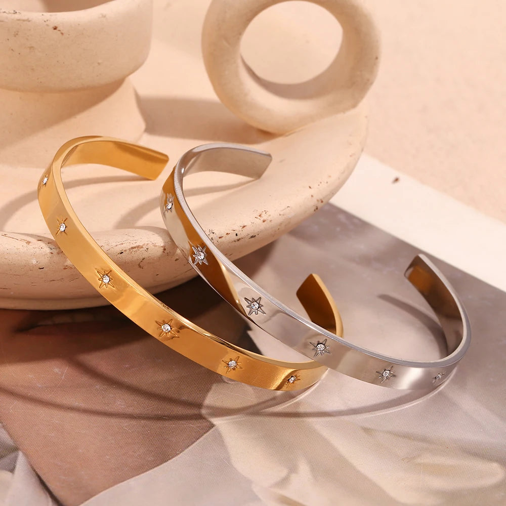 Stars Aligned Bangle Bracelet