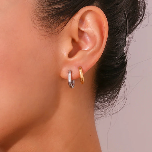 Mini Oval Hoops Earrings