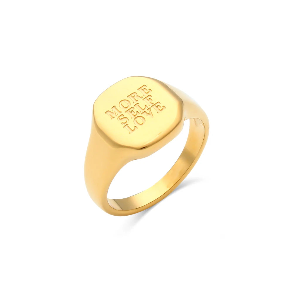 Mantra Signet Ring