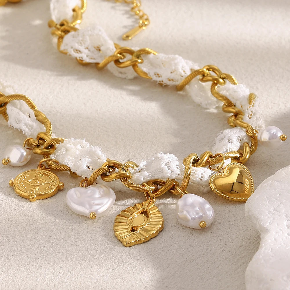 Lacey Charm Necklace