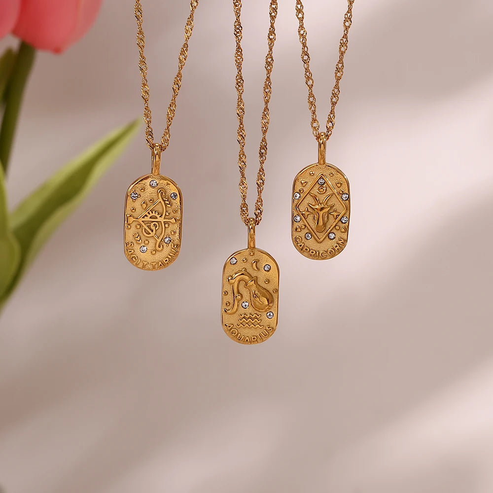 Zodiac Sign Charm Necklace
