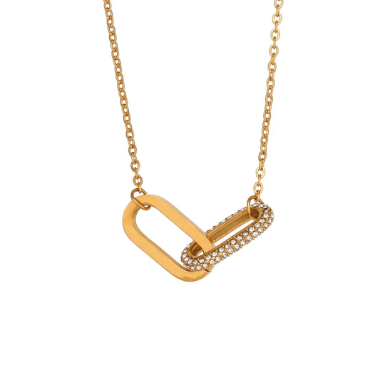 Linked Glimmer Necklace