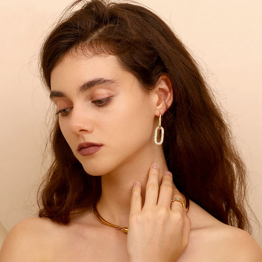 Linked Glimmer Earrings