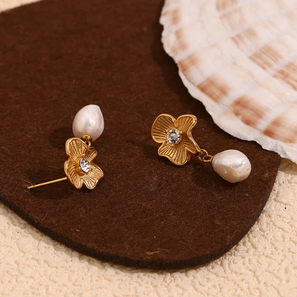 Pearly Blossom Earrings
