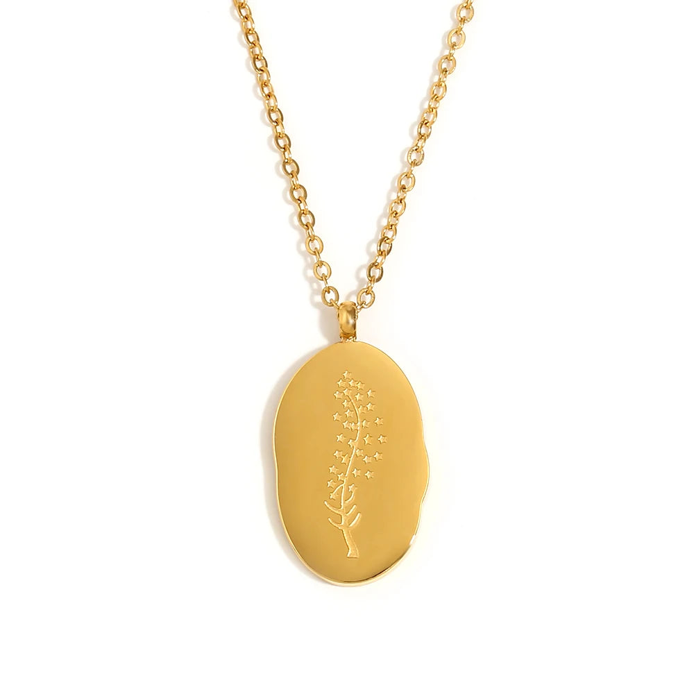Flourish Birth Flower Charm Necklace