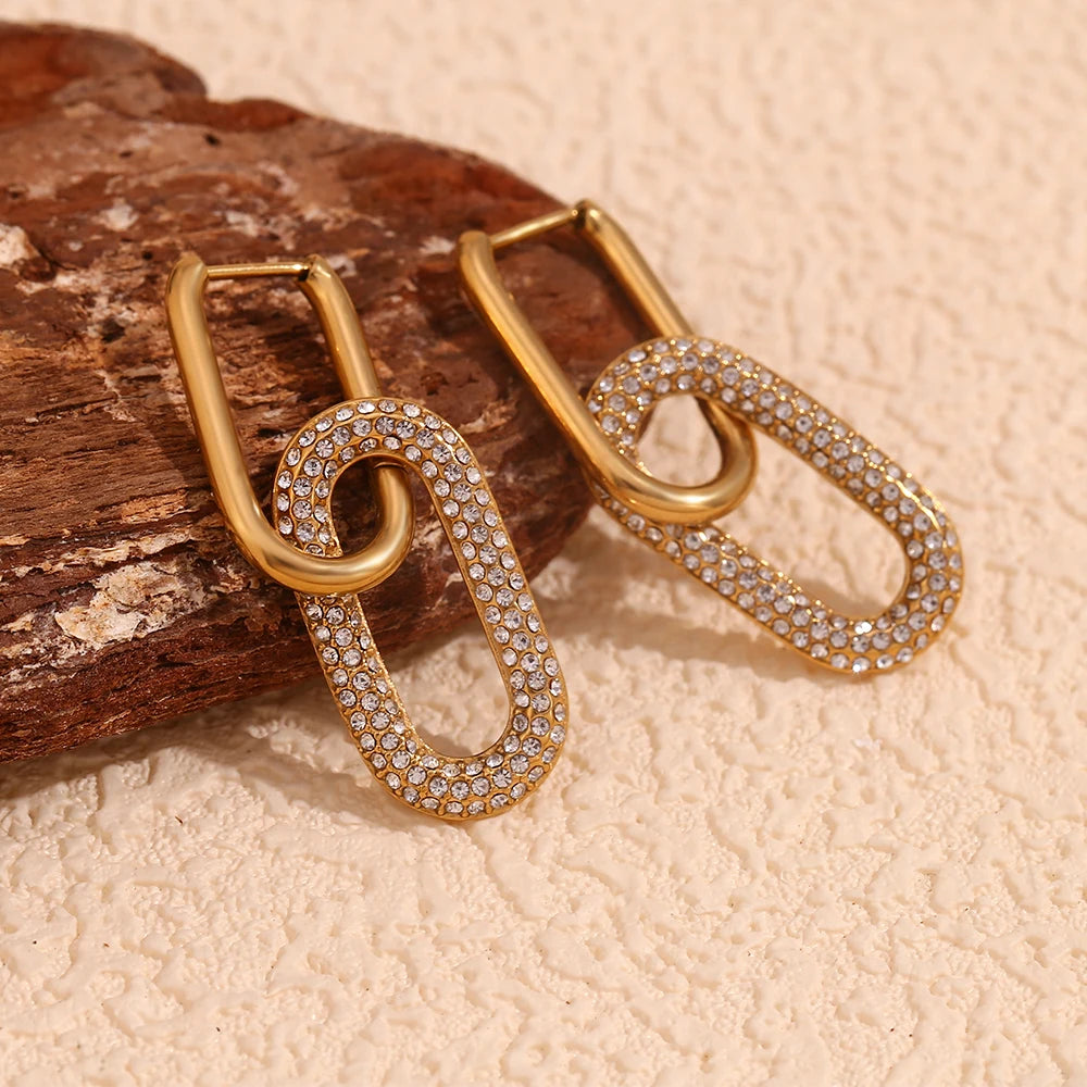 Linked Glimmer Earrings