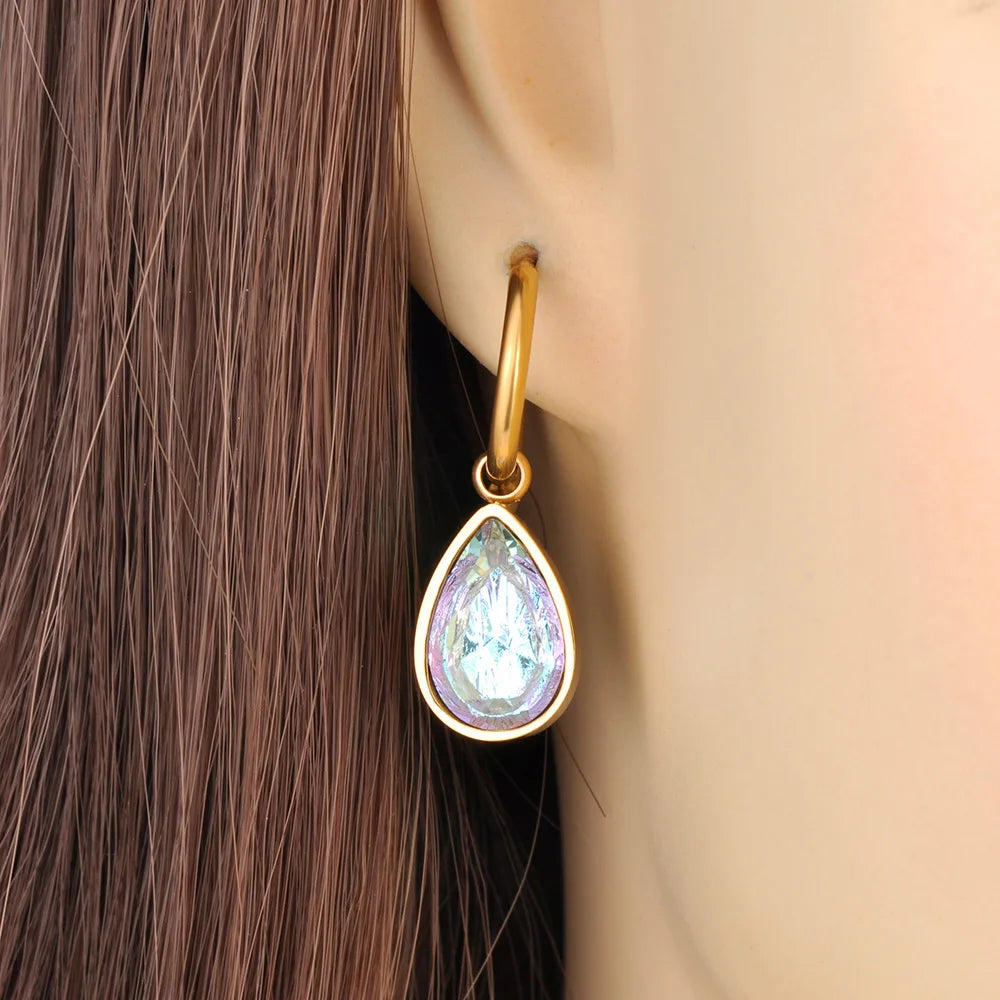 Glistening Grace Drop Earrings