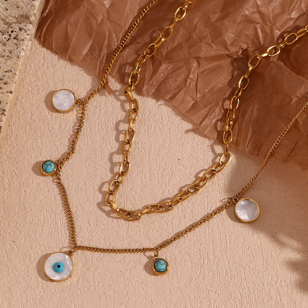 Guardian Gaze Layered Necklace