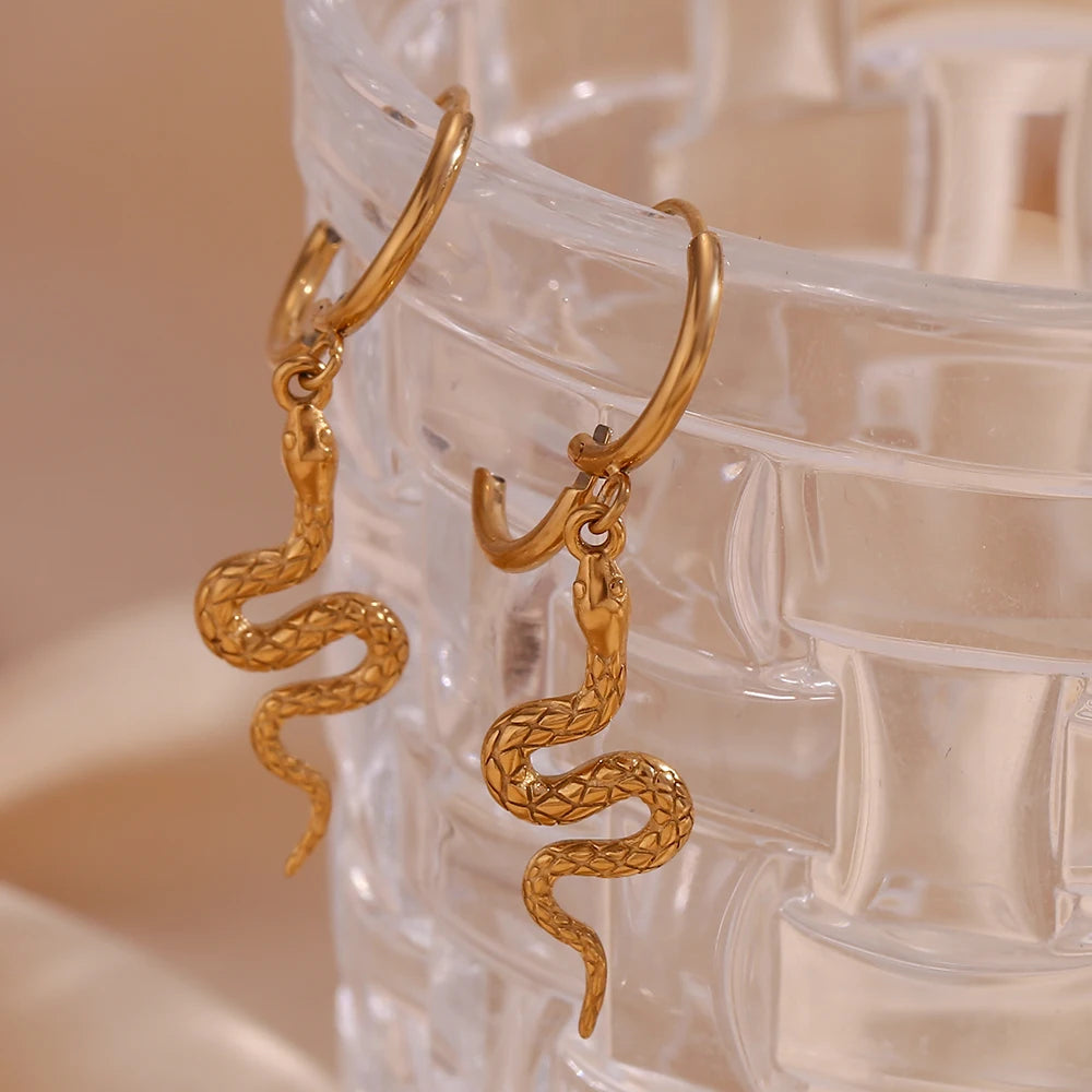Serpent's Whisper Earrings