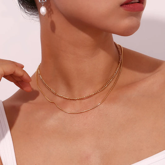 O Figaro Double Layered Necklace