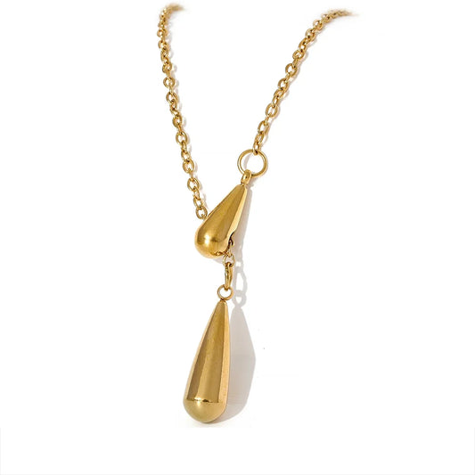 Precious Drop Plunge necklace