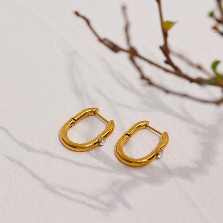 Stellar Minimalist Hoops Earrings