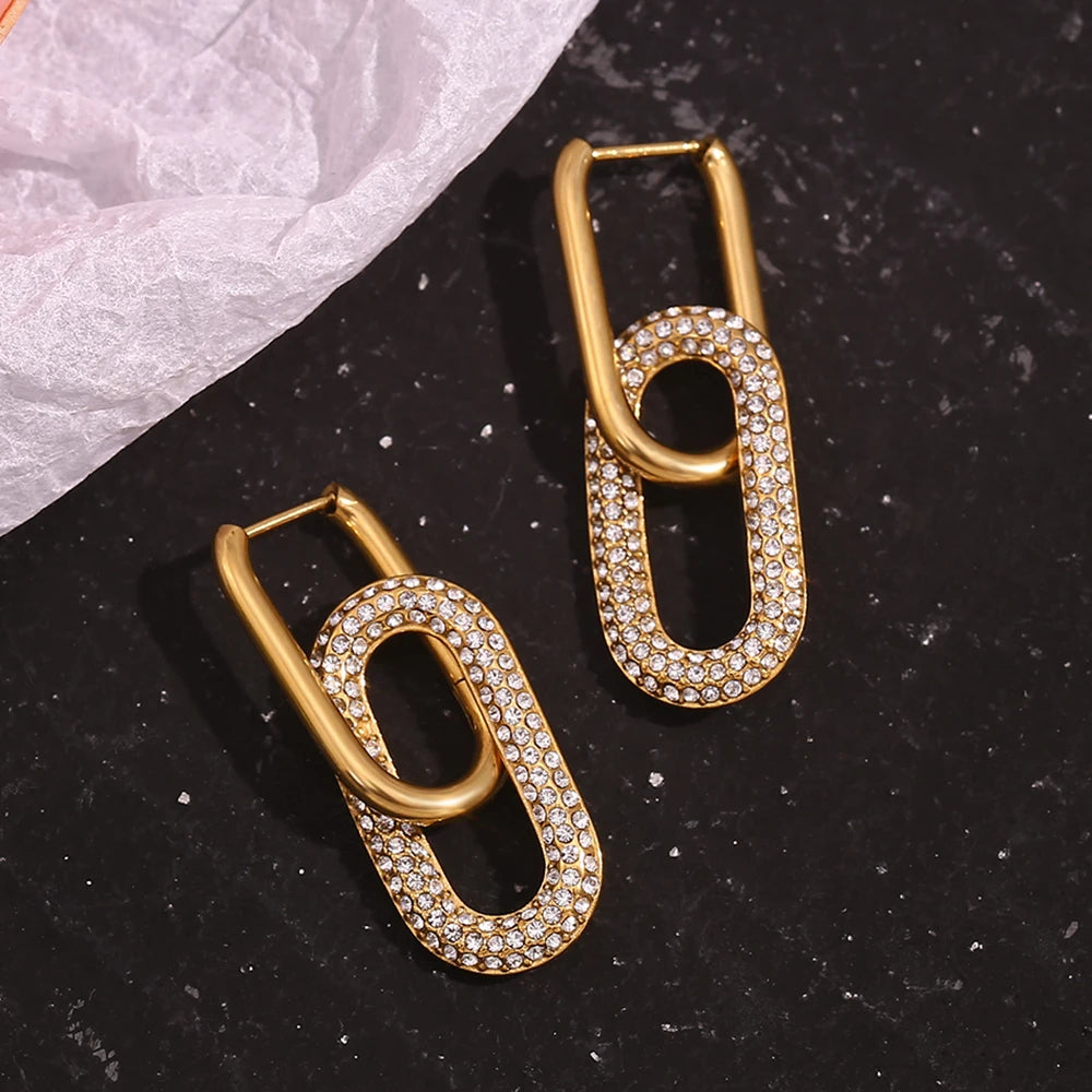 Linked Glimmer Earrings