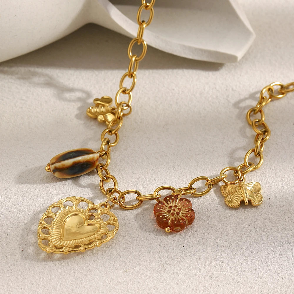 Romantic Summer Charm Necklace