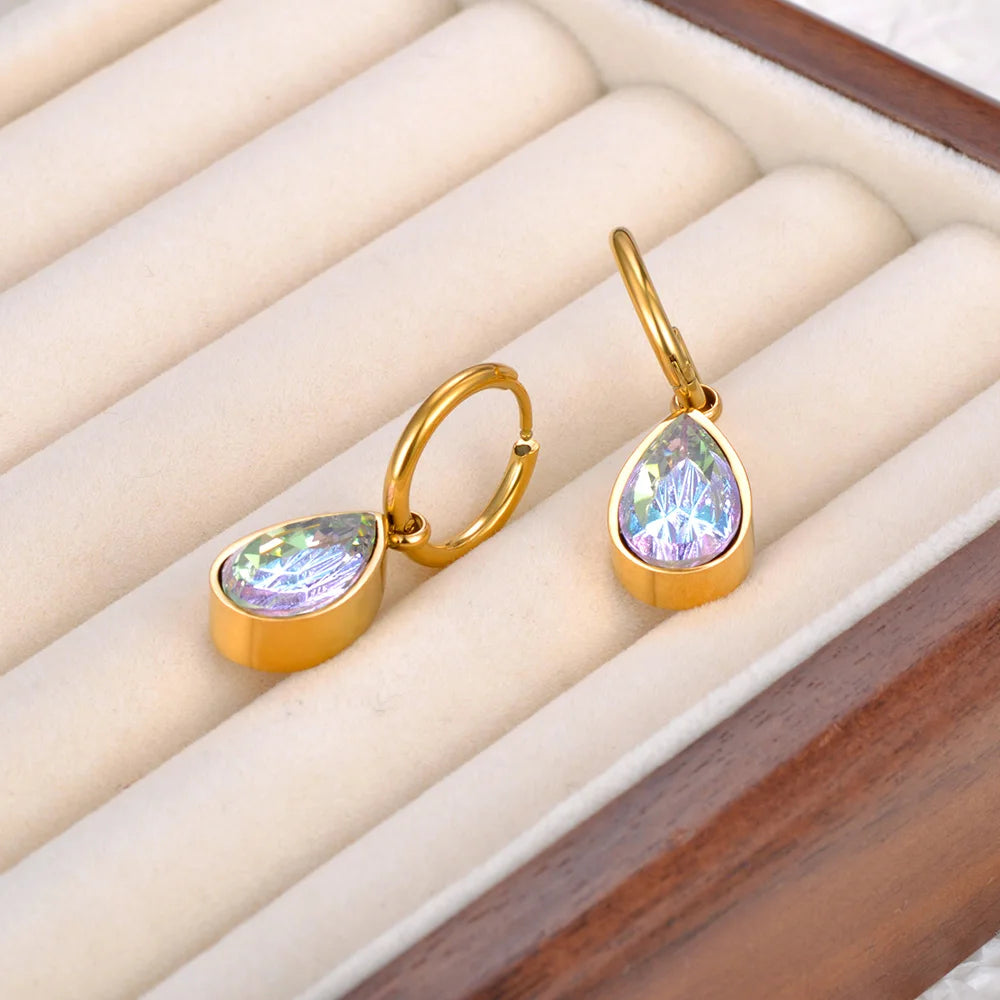 Glistening Grace Drop Earrings