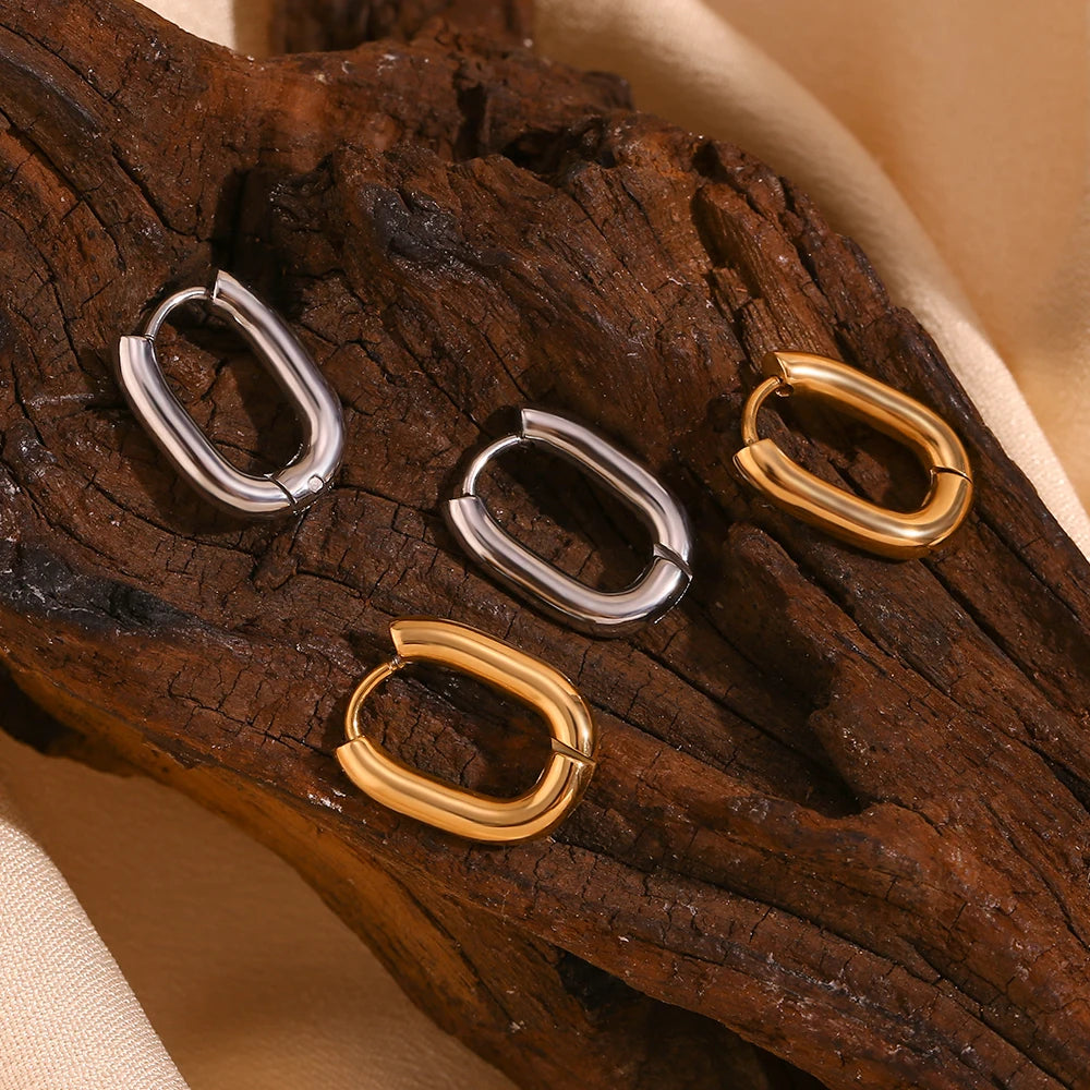 Mini Oval Hoops Earrings