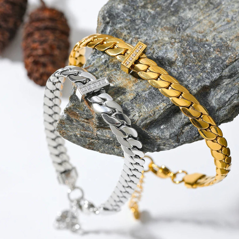 Forged Elegance Snake Chain Bracelet