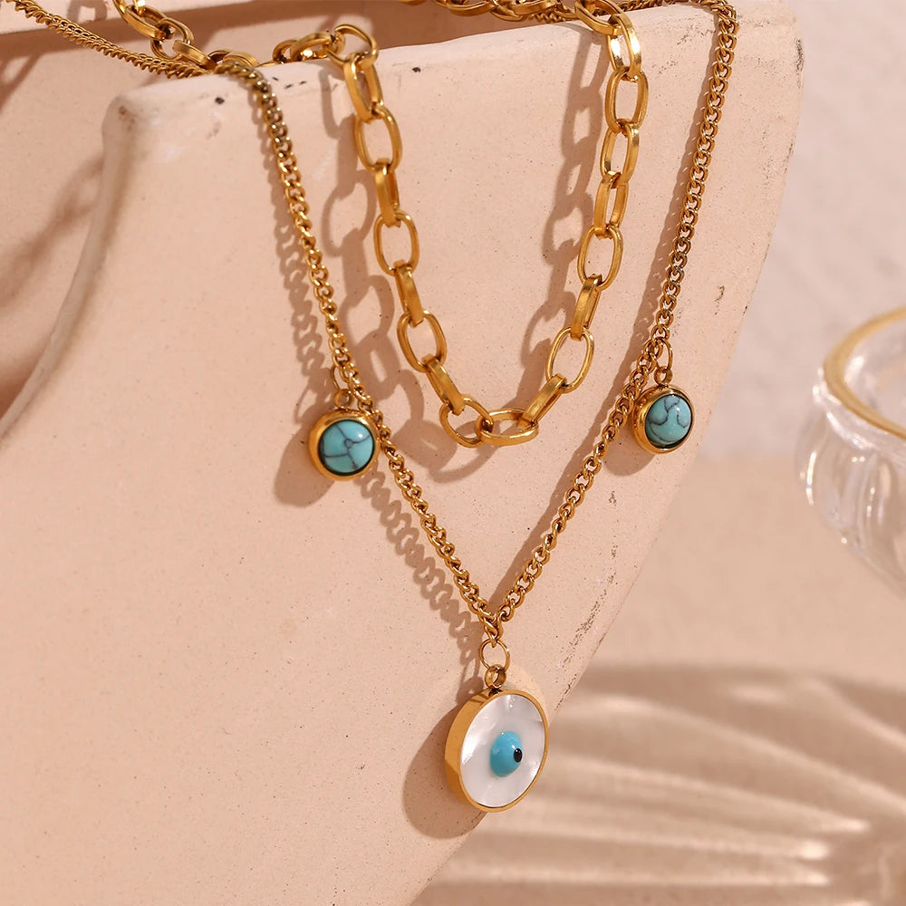 Guardian Gaze Layered Necklace