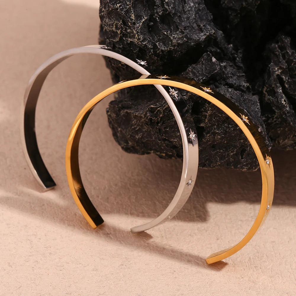 Stars Aligned Bangle Bracelet