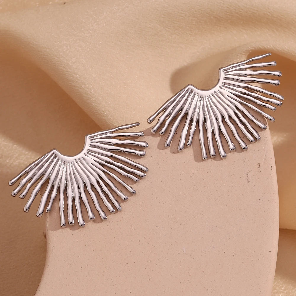 Solar Muse Earrings in silver