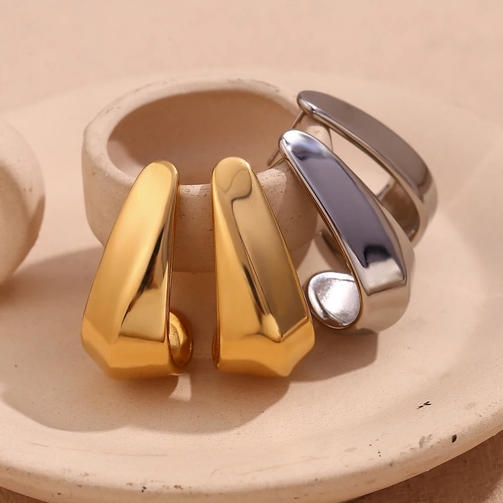 Spotlight Lover Earrings displayed in gold and silver 