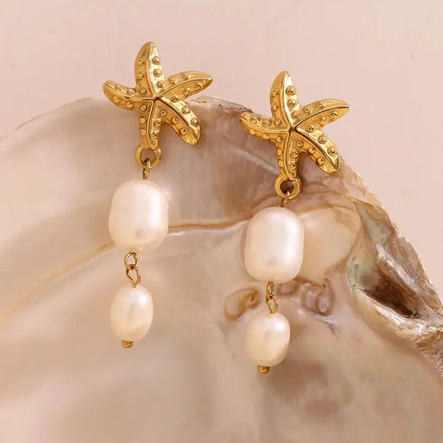 Star of The Sea Earrings display