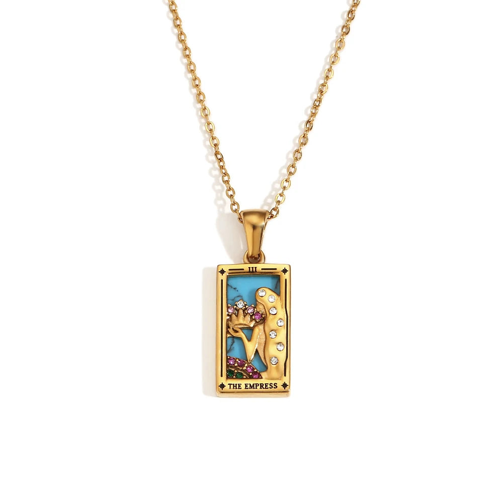 The Magician Tarot Necklace The Empress Gold