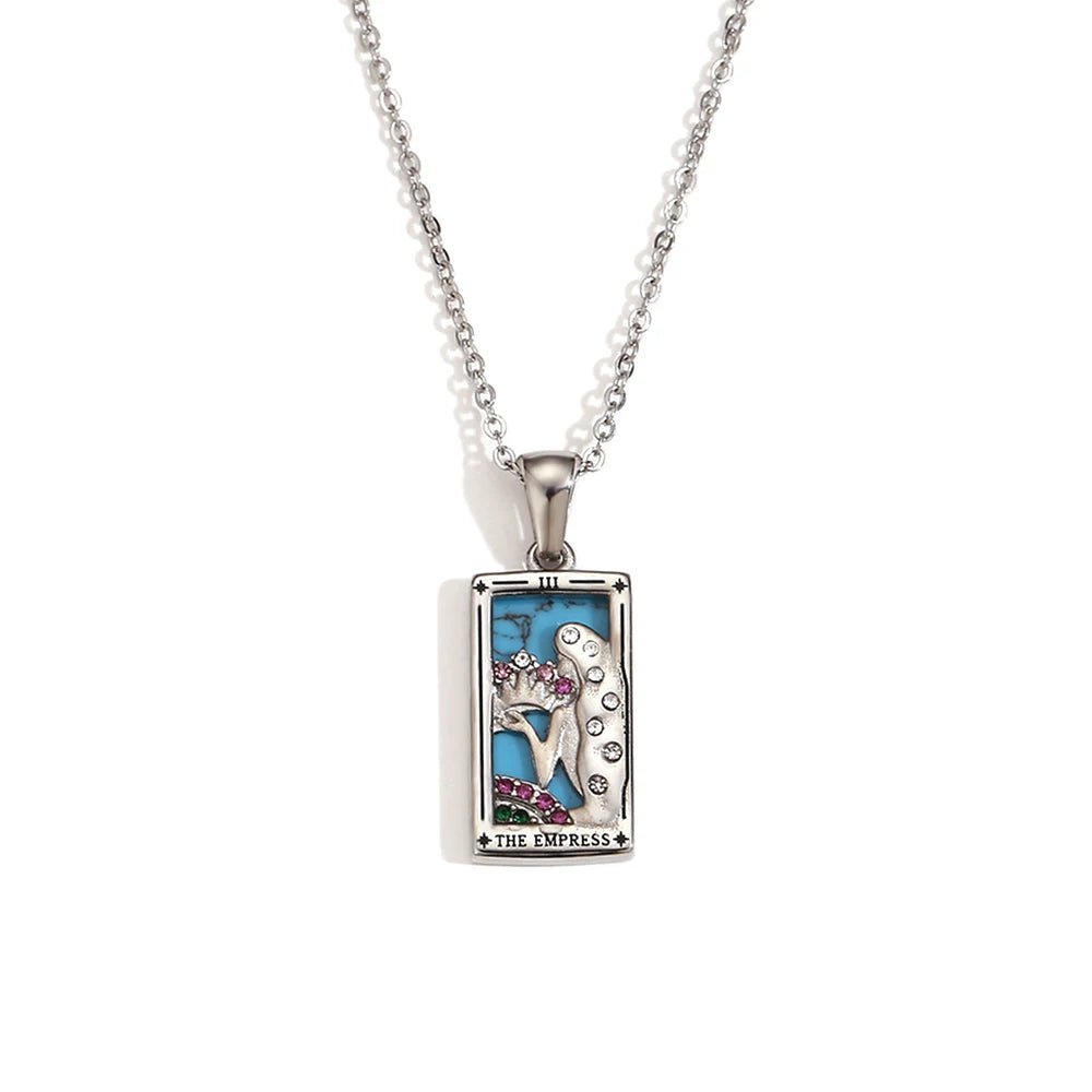 The Magician Tarot Necklace The empress silver