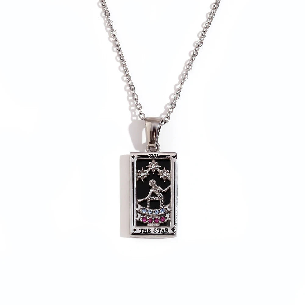 The Magician Tarot Necklace The Star silver
