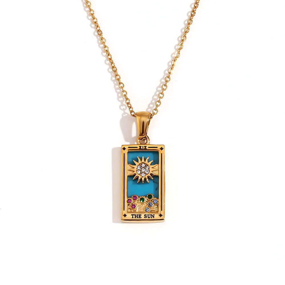The Magician Tarot Necklace The Sun