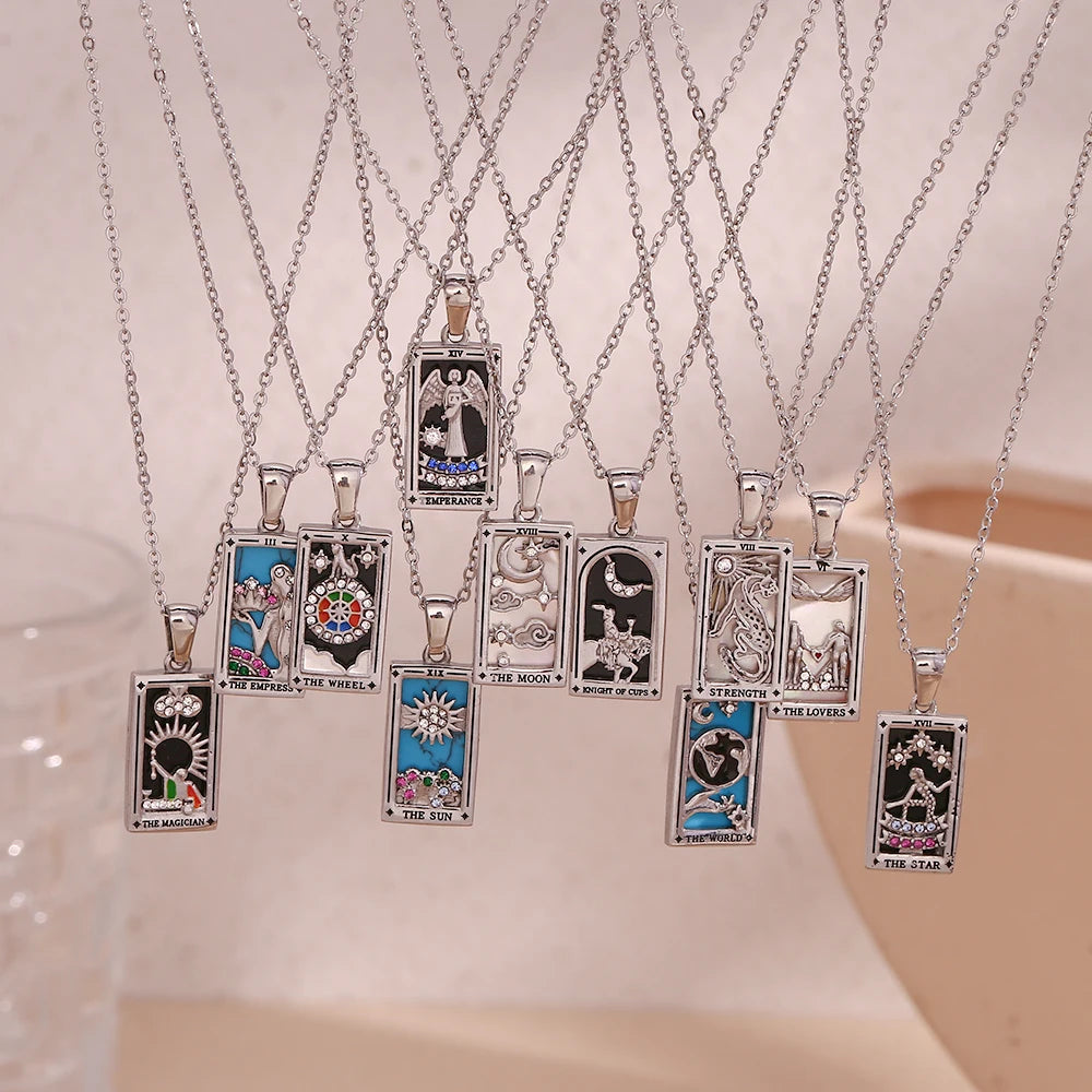 The Magician Tarot Necklace silver variants