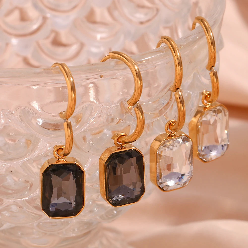 The Precious Earrings on glass