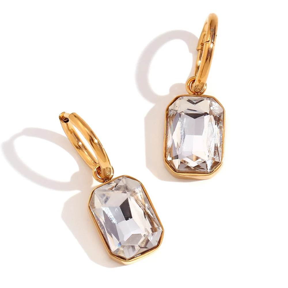 The Precious Earrings white