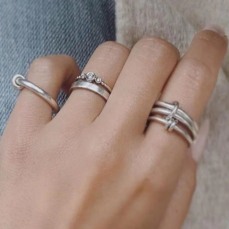 Unity Stack Ring in silver