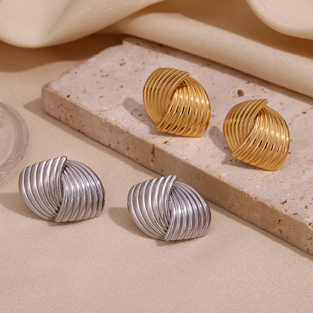Uptown Girl Earrings gold and silver