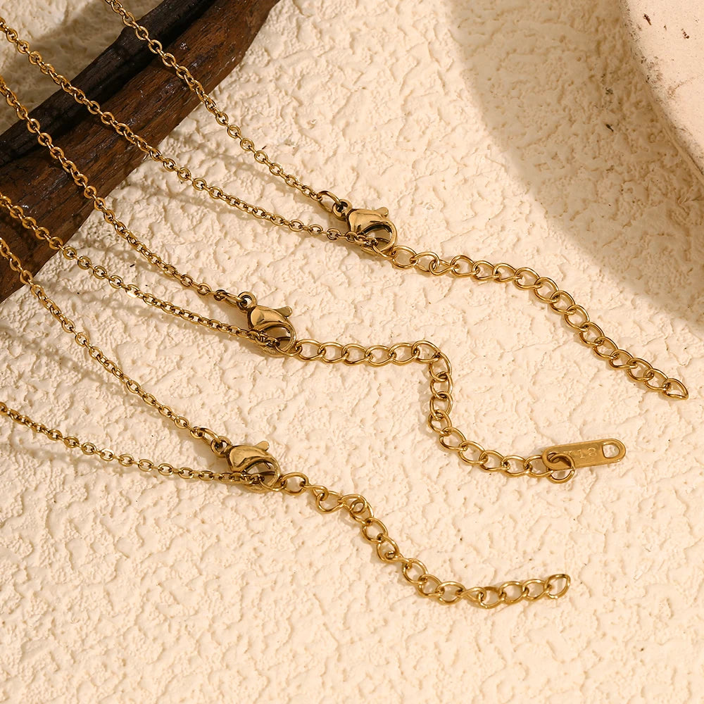 Stainless steel gold necklace extentions